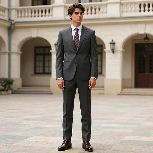 Male Fashion Photoshoot in Courtyard