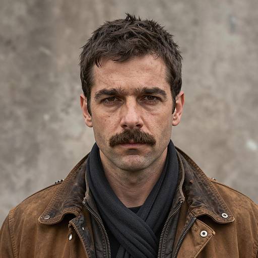 Close-Up Portrait of a Rugged Man