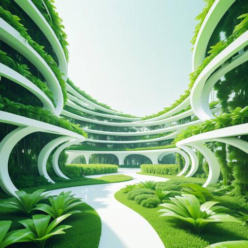 Futuristic Green Garden Architecture