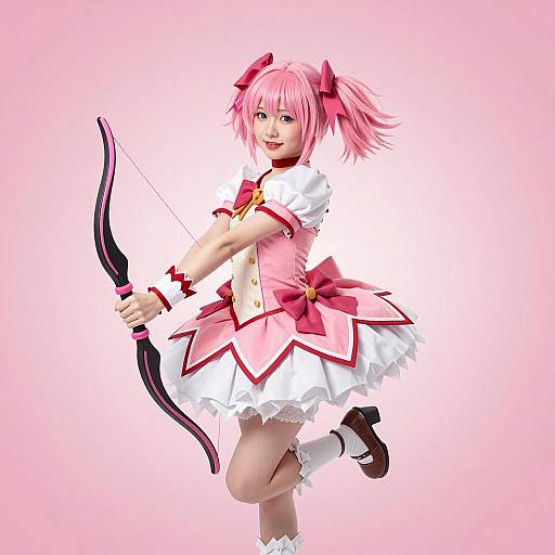 Cosplay of Magical Girl with Bow