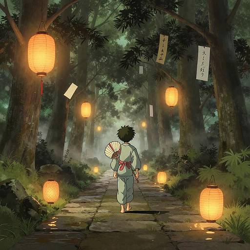 Spirited Away-Inspired Ukiyo-e Scene