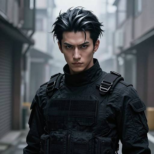Toji Fushiguro Intense Tactical Portrait
