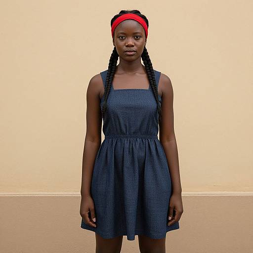 Woman Freedom Fighter with Braids