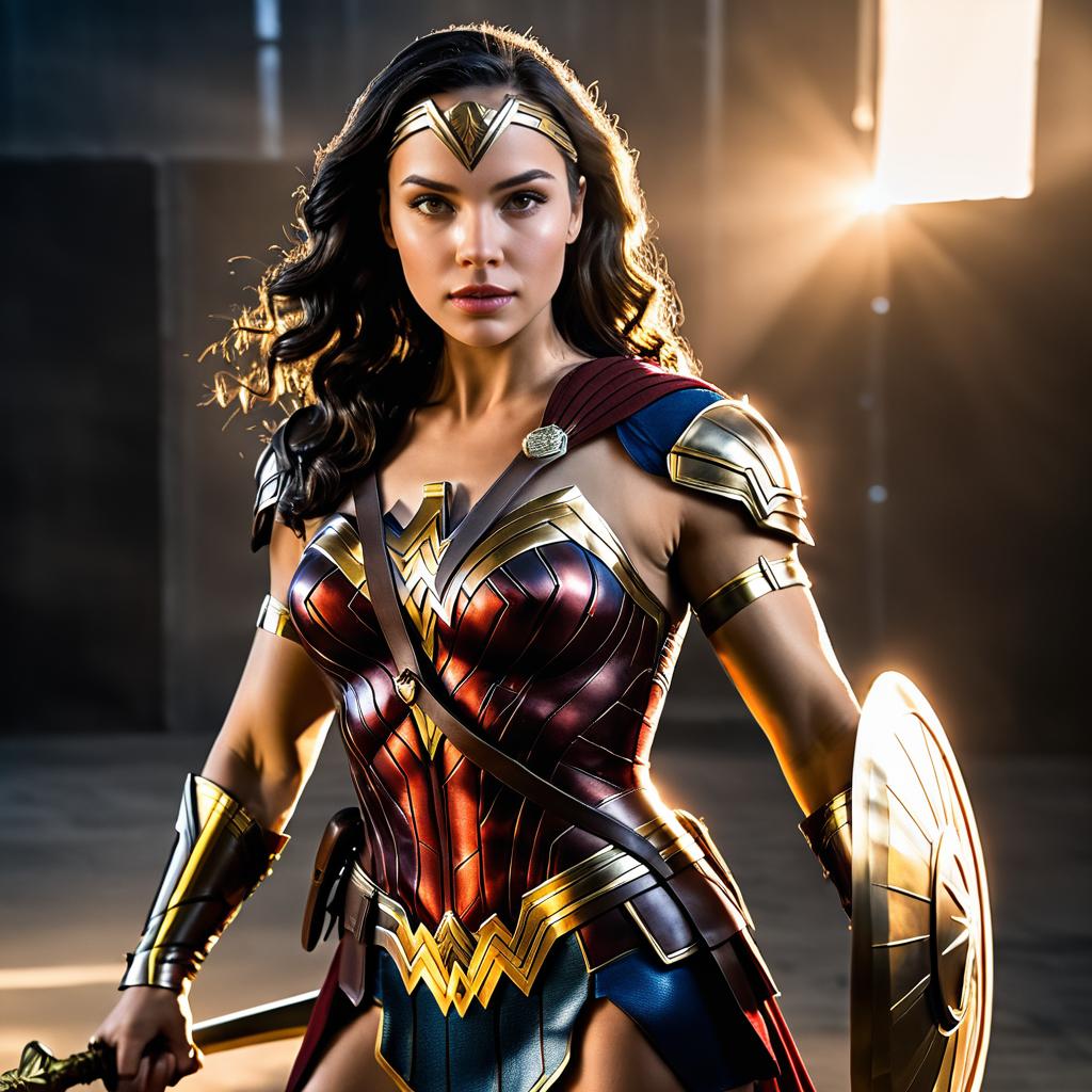 Gal Gadot as Wonder Woman in Studio