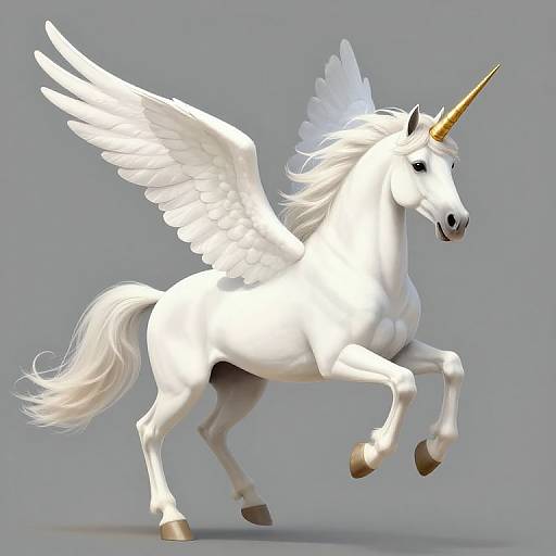 Majestic Pegasus in Mid-Gallop