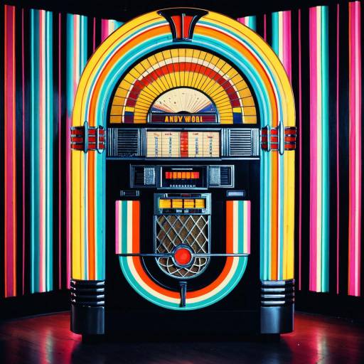 Retro Neon Jukebox Artwork