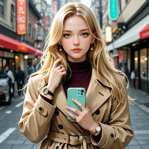 Photorealistic Portrait of a Blonde Girl