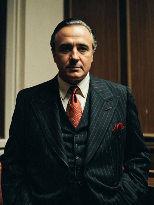 Elegant Godfather Costume Cosplay Photography