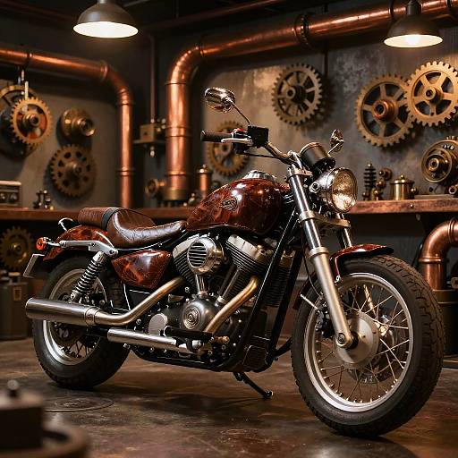 Steampunk Morgans Motorcycles Garage