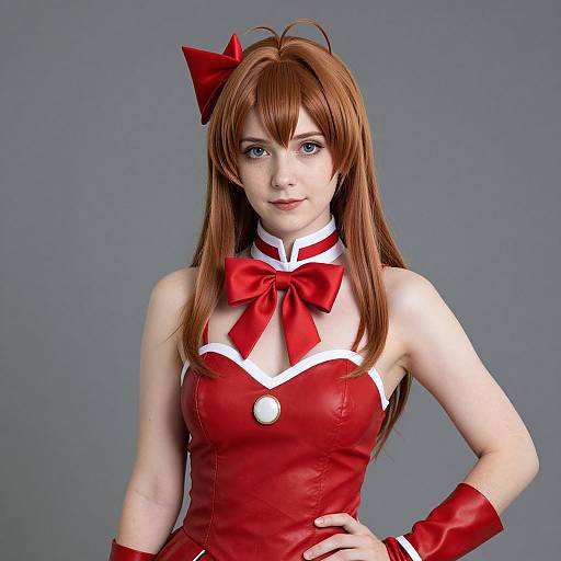 Realistic Sexy Cure Rouge Cosplay