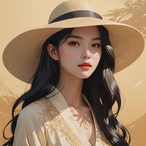 Intricate Anime Portrait of Woman