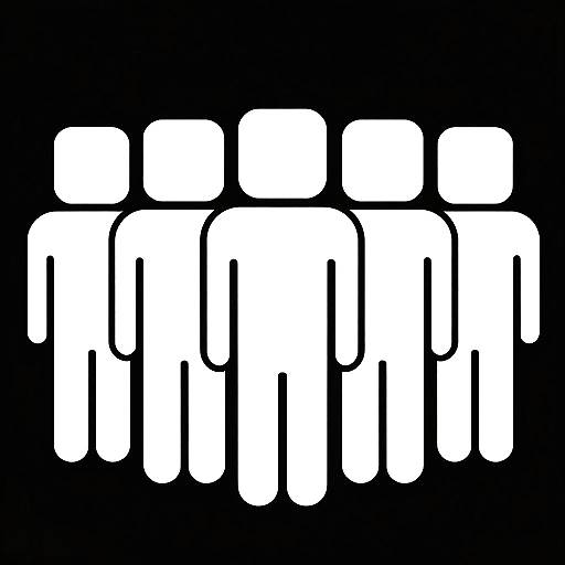 Minimalist Square Head Silhouettes