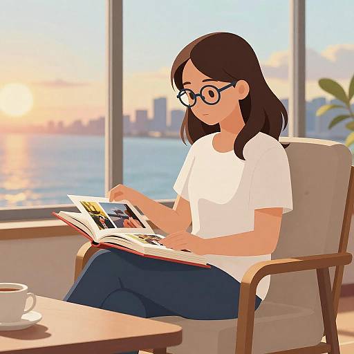 Shōnen Manga Woman Reading Scene