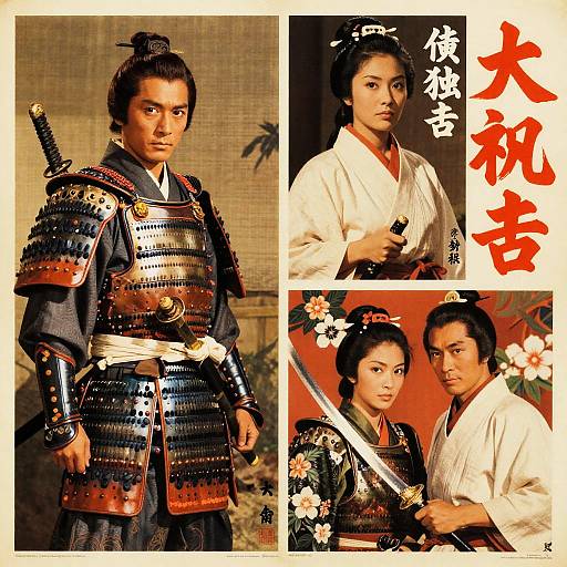 Vintage Japanese Samurai Movie Posters