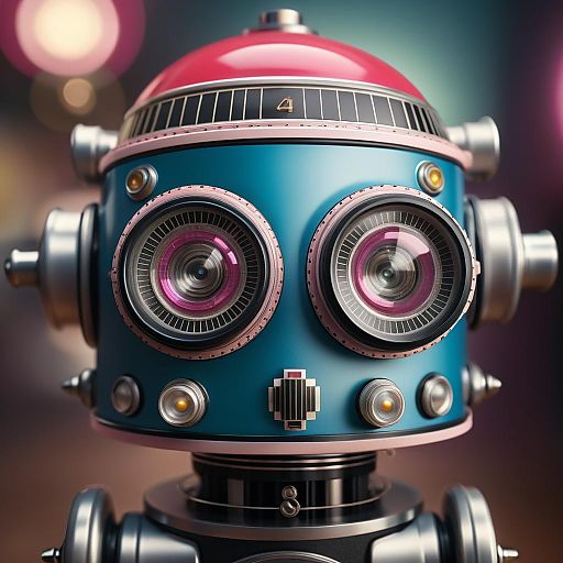 Intricate Vintage Robot Toy Portrait Intricate Vintage Robot Toy Portrait