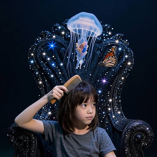 Child Grooming Jellyfish Monarch