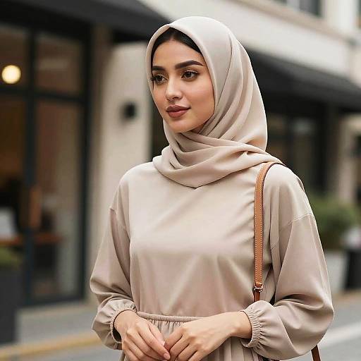 Elegant Hijab Fashion Silhouette