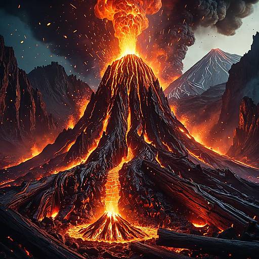 Ethereal Dance of the Magma Phoenix