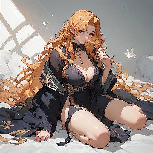 Anime Style Matsumoto Rangiku Full Body