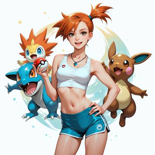 Playful Pokemon Scene with Characters