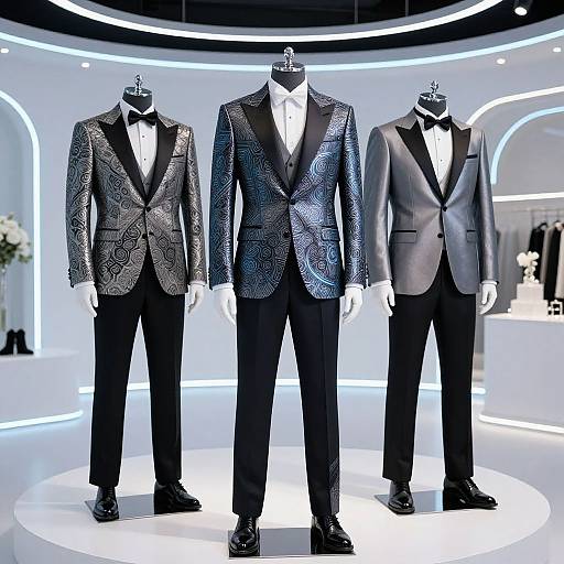 Futuristic Men's Wedding Suit Collection