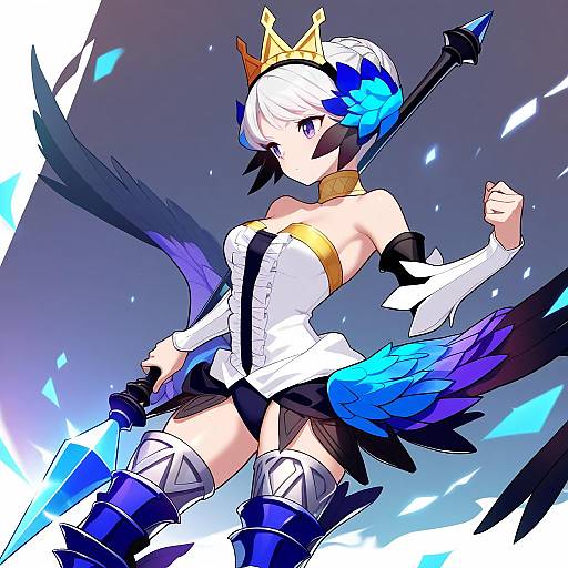 Illustration of Gwendolyn (odin sphere), odin sphere in the style of Narynn
