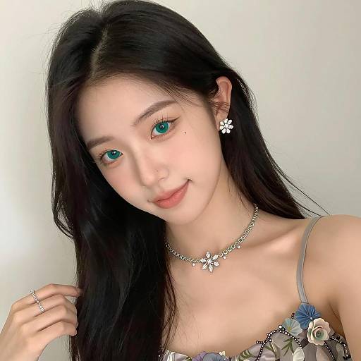 Portrait of Young Woman with Jewelry