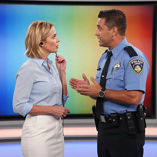 Engaging TV Set Interaction Scene