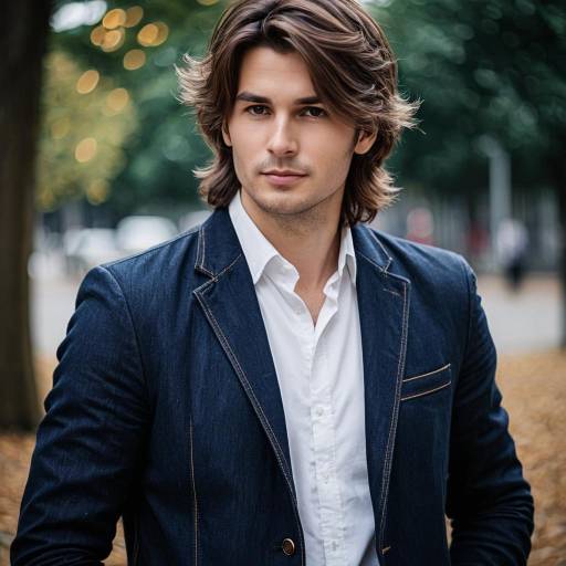 Young Man in Dark Blazer and White Shirt