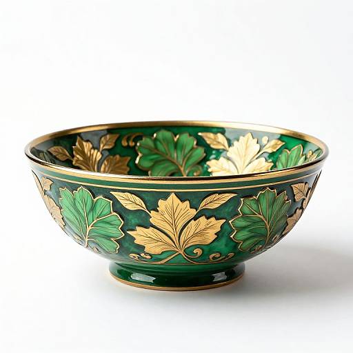 Intricate Rosemaling and Chip-Carved Bowl
