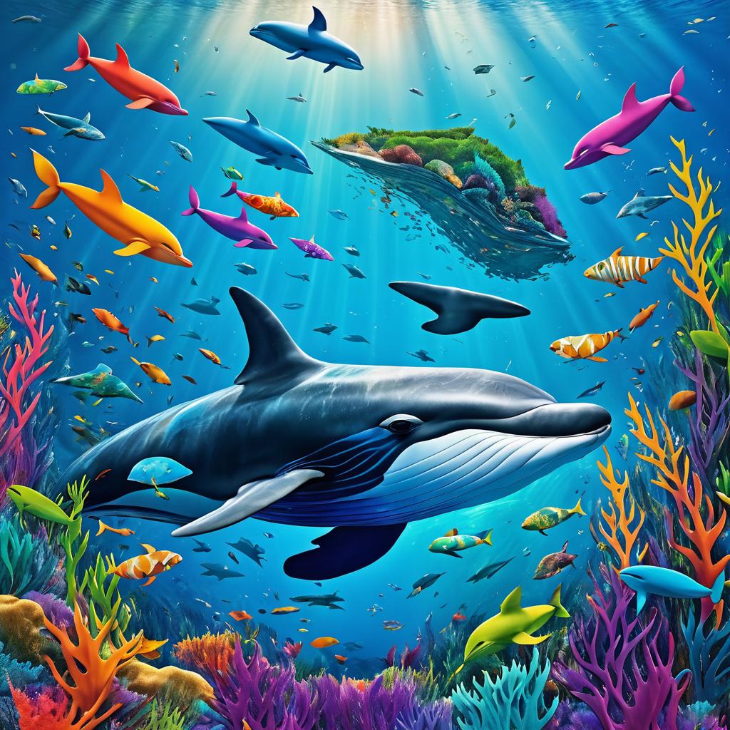 Vibrant Ocean Life Movie Poster