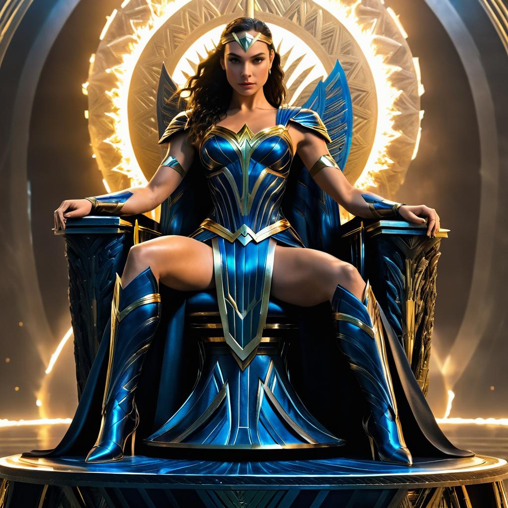 Gal Gadot as a Cosmic Justice Goddess