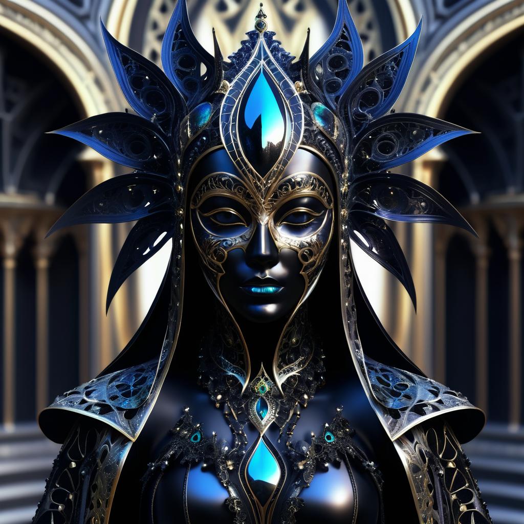 Hyper-Realistic Dark Sorceress Artwork