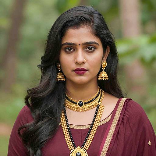 Elegant Rock Attire Portrait in Nature