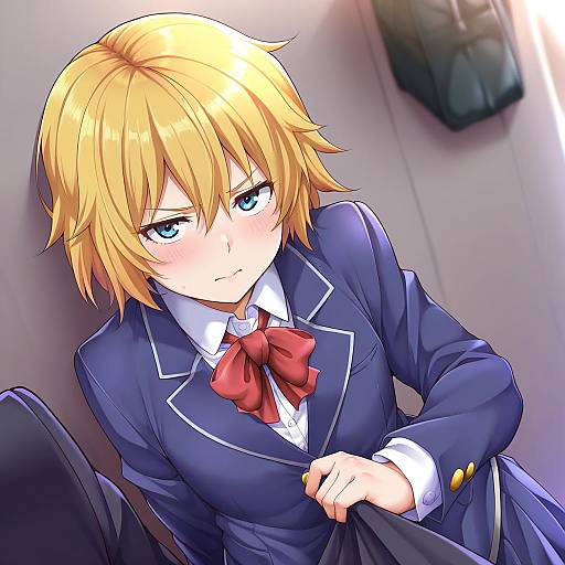 Illustration of Hanazawa teruki, mob psycho 100 in the style of Kanabun