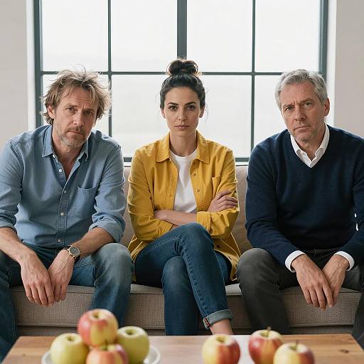 Neutral Gathering on Couch Scene