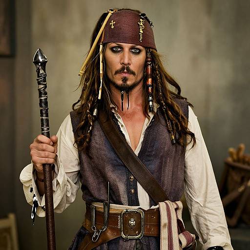 Pirate Captain Jack Sparrow Costume