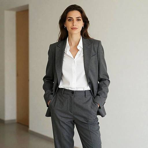 Confident Woman in Business Suit