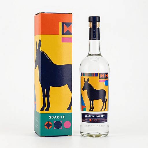 Sparkle Donkey Reposado Tequila Bottle