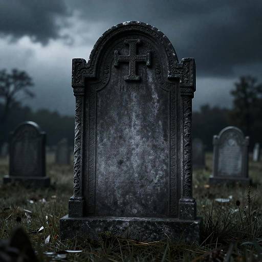 Gothic Surreal Gravestone Mystery