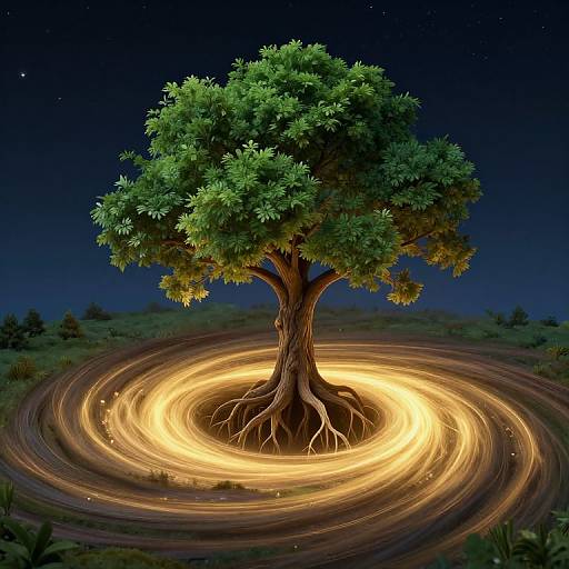 Surreal Tree by Cosmic Vortex