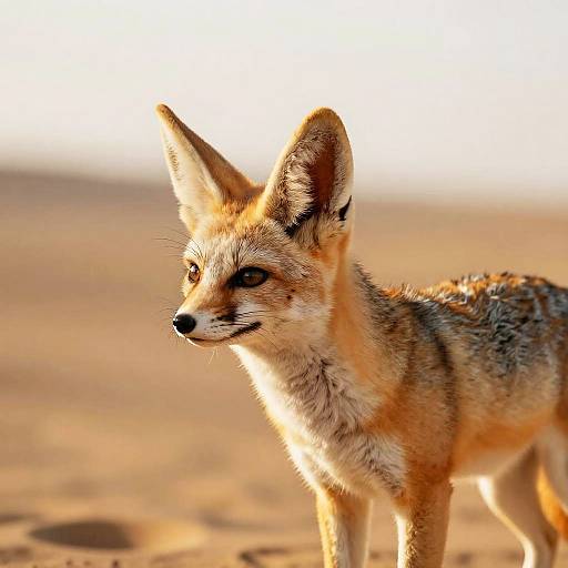 Fennec Fox in Desert Golden Hour