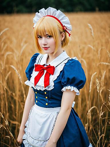 Lifestyle costume photo of Mugetsu (touhou). Cosplay clothes