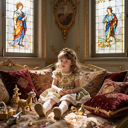 Lavish Victorian Rich Child Scene