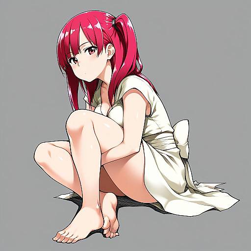 Illustration of Morgiana, magi the labyrinth of magic in the style of Tachibana roku