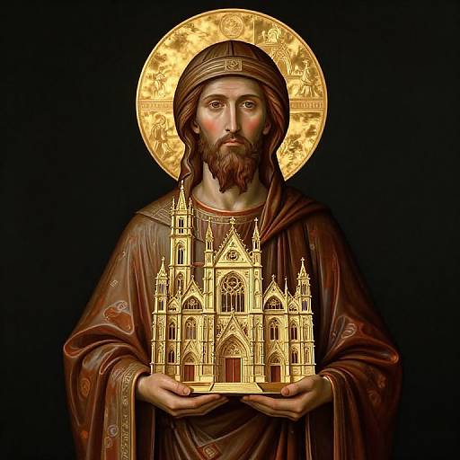 Lyocell Saint Joseph with Gold Halo