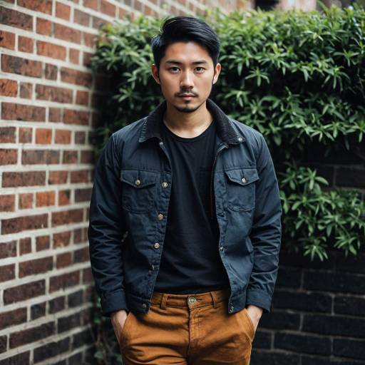 Young man in casual jacket standing outdoors