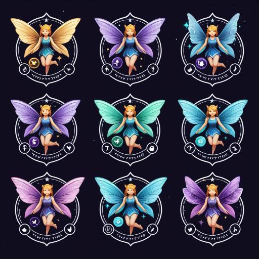 Set of Nine Fairy Twitch Subscription Badges
