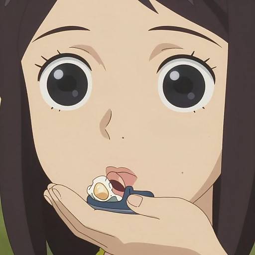 Animated Figurine Holding Shell & Shoe