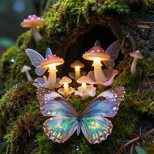 Enchanted Celestial Moss Grotto